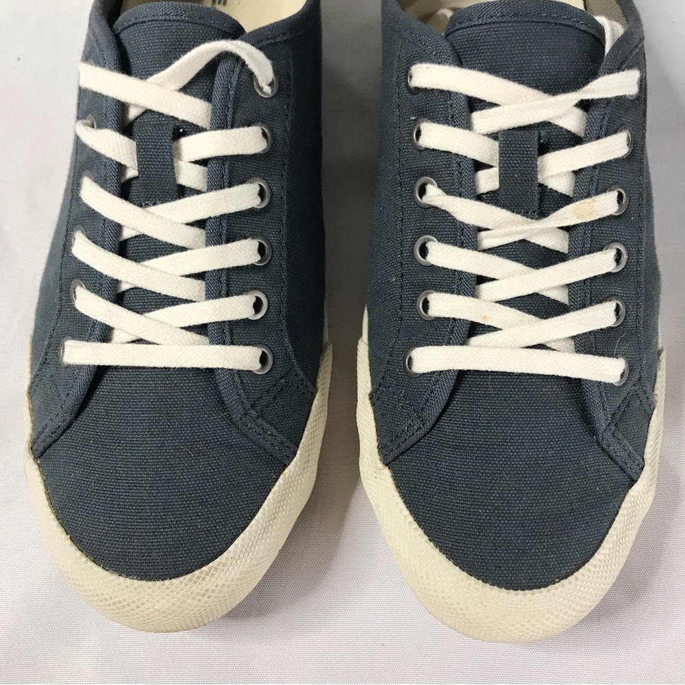 SeaVees Monterrey Sneaker Standard Size 8 Canvas Lace Up Sneakers Grey - Picture 4 of 7